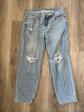 Old Navy Light Blue Ripped Boyfriend Jeans